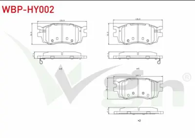 WGN WBP-HY002 Fren Balata On Ikazlı Hyundaı Accent Era 1.5 Crdı 2006-2012 - Accent Era 1.4i 16v 2006-2012 - Accent WBP-HY002