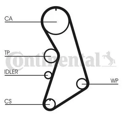 CONTINENTAL CONTITECH CT949K1 Eksantrik Rulman Kiti Clıo I Clıo Iı Express R19 R21 Kangoo Trafıc 1,9d (0918t) 120326200 1276184CT0 1281084CT0 1281084CT1 1281084CT1000 1302100QAJ 1307000Q0D 1307000QAC 1307700QAC 1307700QAH