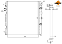 NRF 50447A Motor Su Radyatoru P1007 C2 C3 C3 Iı Dv4td (1,4 Hdı 8v) C3 Iı 1,6hdı C3 1,4hdı 16v 06>10 GM 1331TT