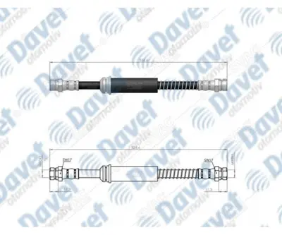 SVAC 100134 On Fren Hortumu Golf Vı 08-> Audı A3 D + D 03-> 1K0611701A 1K0611701C 1K0611701E 1K0611701J 1K0611701L 1K0611701N 1Q0611701E 1Q0611701J 90651SN7000