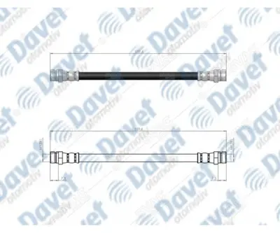 SVAC 100161 Arka Sağ Fren Hortumu Vw Phaeton 02-> 3D0611775F 3D0611775H 3D0611775K