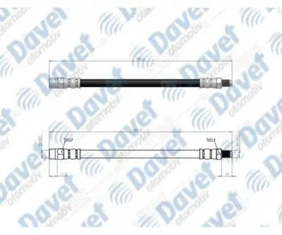 SVAC 100167 Arka Fren Hortumu Vw Transporter T4 98-> 171611775 171611775A 175611775 281611775 281611775B 3199097N1 34341163565 4280673 434611775A 437611775