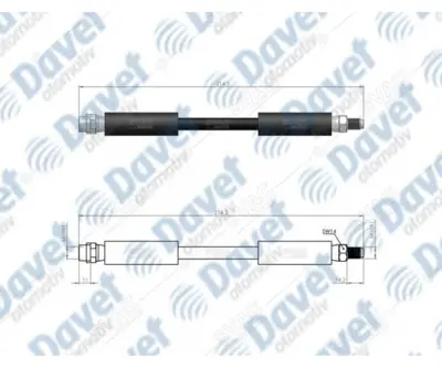 SVAC 100183 Arka Fren Hortumu A8 02-10 4E0611775 4E0611775A 4E0611775G 4E0611775H 4E0611775K 8D0611775B