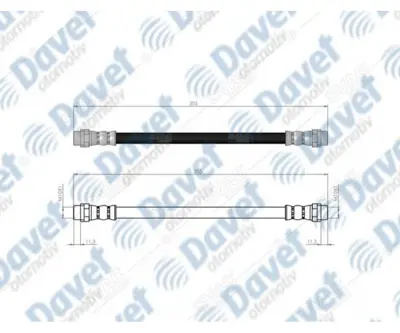 SVAC 100184 Arka Fren Hortumu Vw Passat 96-05 10048220014 10248220024 1108134 1108135 1113183 1115697 1153107 1159878 1159881 1165174