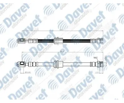 SVAC 100196 On Fren Hortumu Vw Tıguan 07-18 - Audı Q3 12-18 1K0611701 1K0611701B 1K0611701D 1K0611701H 1K0611701K 1K0611701M 1Q0611701D 5N0611701 5N0611701A