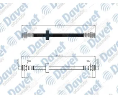 SVAC 100203 Arka Fren Hortumu Vw Caddy Iı 95-04 6K9611776