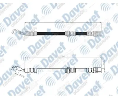 SVAC 300158 Arka Sol Fren Hortumu Lacettı 05-> 46472568000 5158085Z10 5873234001 5874434001 8200008621 82393405 82430361 9094702B46 96300330 96367196