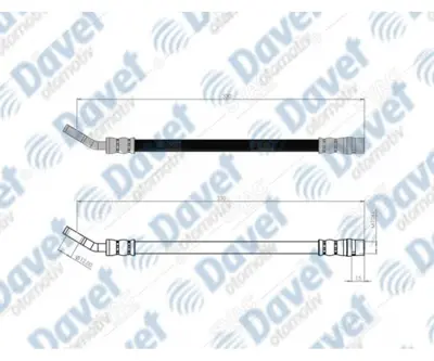 SVAC 300192 Arka Fren Hortumu Vectra C 03-> 24436542 46472568000 5562204 5562237 9191264