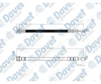 SVAC 600175 Arka Dıs Sol Fren Hortumu X-Traıl T31 08-13 -Koleos 08-> 46206M0200 462104508R 462108514R 46210JD610 46210JE20D 46210JG012