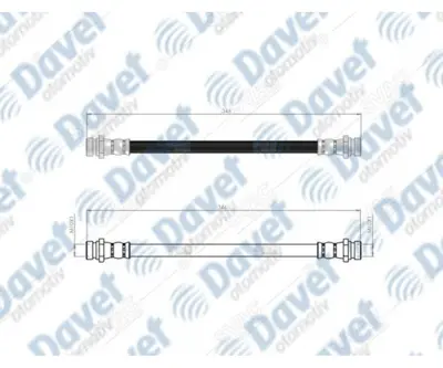 SVAC 71-0115 Fren Hortumu Arka Mazda E 2000 - B 2200 85 96 B 2500 96 99 S12143820