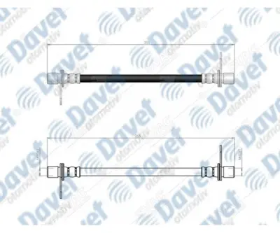 SVAC 720193 Arka Dıs Fren Hortumu Lancer 08-> 1608379380 4650B159 4650B625 M4650B159 MN116235