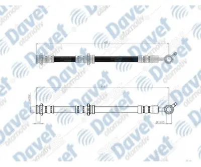 SVAC 730166 Arka Sol Fren Hortumu X-Traıl T30 01-> 46206M0200 462108H515 462108H51B 46211AU010 46211AU020 46211AV01A 46211AV715 4621O8H515 46472568000