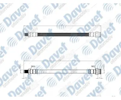 SVAC 900124 Arka Dıs Fren Hortumu Egea 15-> 46809898 51783802 51983980 51988585 52070970 52160968 5972813 71736918 71736950 71737652