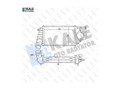 KALE 344760 Turbo Radyatoru Intercooler Arosa 97>04 Lupo 99>06 Polo 00>02 1.4tdı Amf GM 6E0145805B