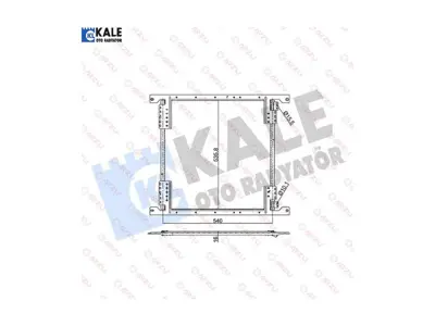 KALE 345540 Klima Radyatoru  Axor 2523 2528 1998 2004 Ve Sonrası GM 9405000454, GM A9405000454