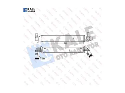 KALE 344785 Turbo Radyatoru Intercooler Polo 1,4 - 1,8gtı 2,0r 10> Fabıa 1,4tsı Rs 10>14 Ibıza V 1,4tsı 2,0tdı 0 GM 6R0145805C, GM 6R0145805F