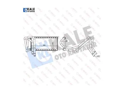 KALE 346830 Motor Su Radyatoru Dıscovery 3 L319 04>09 Range Rover Sport I L320 05>13 GM JEP500020, GM JEZ500020, GM LR017030, GM 73002