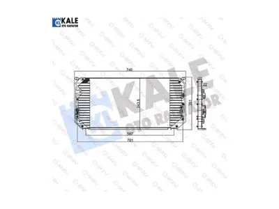 KALE 345820 Klima Radyatoru Toyota Corolla Ae101 92>97 (692×342×20) GM 8846012460, GM 94855107