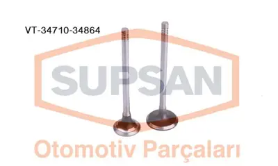 SUPSAN VT-34710-34864 Subap Takımı P406 P607 P807 C5 C8 2.2hdı 16v 2000-> Volvo S40 Iı S80 Iı C30 V70 Iı 2.0d 1231930 1231931 1675716 30725628 3M5Q6505BA 3M5Q6505BB 3M5Q6507BA 8653744 8653745 8659744