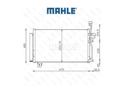 BEHR MAHLE AC716001S Klıma Radyatoru Captıva Antara 20759647 20759648 4803979 4806936 480693696805196 4817557 4817564 8072035 8FC351304771 8FC351319191