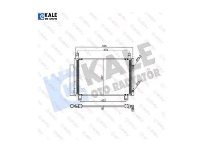 KALE 345305 Klıma Radyatoru  Subaru Trezıa Urban Cruıser Verso S Yarıs 4477504010 4477506570 4477602360 510160020 510160027 510160046 8153033 884600D200 8846052090 8846052100