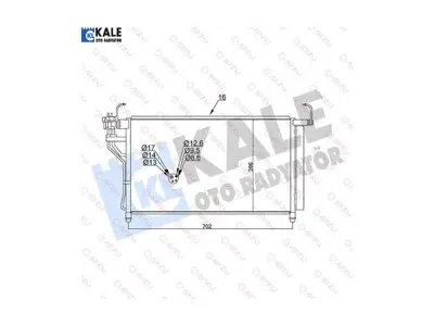 KALE 345450 Klıma Radyatoru  H-1 8283047 940350 940632 976064H000 976064H100 976064H200