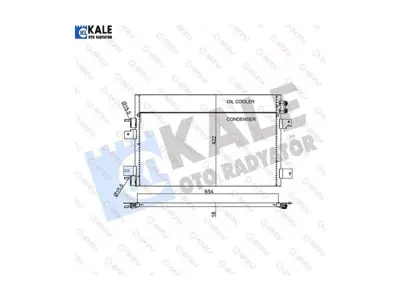 KALE 345640 Klıma Radyatoru  Sebrıng Dodge Avenger Jeep Compass Patrıot 5191277AA 5191277AT 5800451AA 68004053AA 68004296AA 68078975AA 68078975AB 68093004AA 8182026 940151