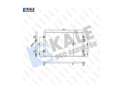 KALE 345655 Klıma Radyatoru  Pt Cruıser 35384 5017405 5017405AA 5017405AB 8182006 8FC351300411 8FC351302241 8FC351305131 8FC351343641 8FC351343644