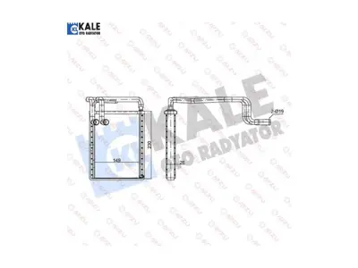 KALE 347410 Kalorıfer Radyatoru Sonata V 254M39 77622 8FH351315721 9712337001 971383K000 971383L000
