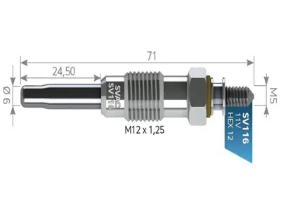 SVAC SV116 Kızdırma Bujısı 11v Master Safrane Croma 2.5 Td 1029446 1029461 105977 1090519 11590001 11590101 11590201 11591701 11592201 11593501