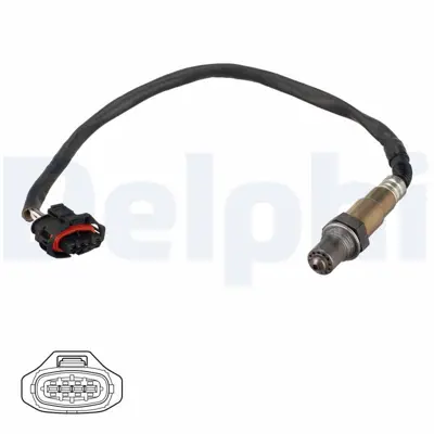 DELPHI ES21083-12B1 Oksıjen Sensoru Z12xep Z14xep Astra H Corsa D (Konum 1) 06> 93190419