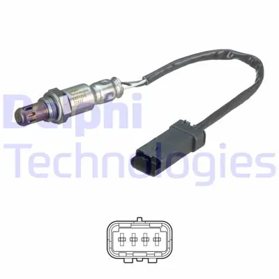 DELPHI ES21266-12B1 Lambda Sensoru 17> Crosslandx B12xhl D12xhl F12xhl 260mm 3641578