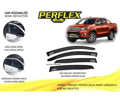 PERFLEX PAL4-TY15 Cam Ruzgarlıgı Classıc Tıp 4 Parca Toyota Hılux 2015-> 