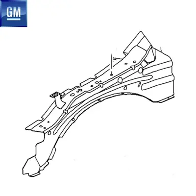 GM 13277305 Ön Podya Saçı : R 13277305 6110174