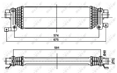 NRF 30285 Turbo Intercooler Radyatoru  Ford Fıesta 1.4d 02- 1359245 5S6H9L440AD