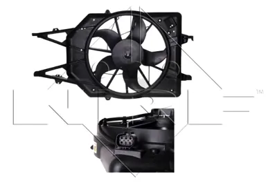 NRF 47034 Fan Motoru Focus I 98>04 (+ Ac Teklı )1,6 2,0 Zetec Komple 98AB8C607EL