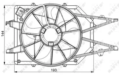 NRF 47034 Fan Motoru Focus I 98>04 (+ Ac Teklı )1,6 2,0 Zetec Komple 98AB8C607EL