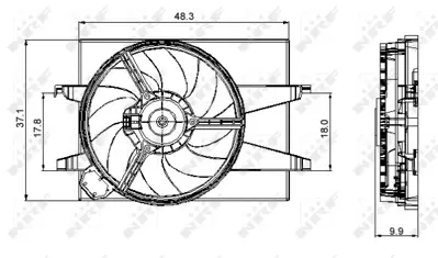 NRF 47006 Fan Motoru Komple (+ac) Fıesta v Fusıon 1,25 / 1,4 16v / 1,4tdcı 02>08 Mazda Iı Mazda Iıı 1,25 / 1,4 2S6H8C607EE C20215025D