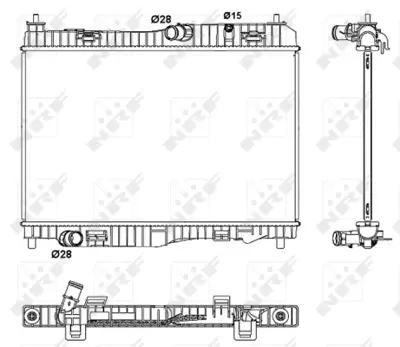 NRF 53044 Motor Su Radyatoru Fıesta 1,4tdcı / 1,6tdcı / 1,5tdcı 08 /> B Max 1,5tdcı 1,6tdcı 12 /> Transıt Cour ME8V518005DG