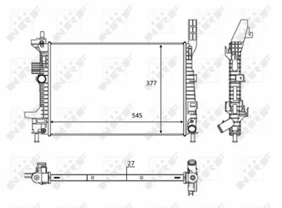 NRF 58284 Motor Su Radyatoru Ford Focus 1.6d 11- BV618005BD