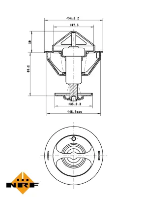 NRF 725200 Termostat Ford Fıesta 01-                                     XS6E8575AE