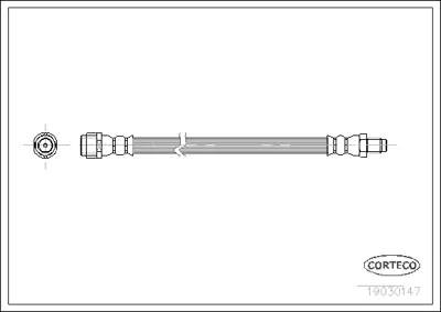 CORTECO 19030147 Fren Hortumu Arka  Vaneo 414 - A - B Serisi 1684280635 4684280635 A1684280635