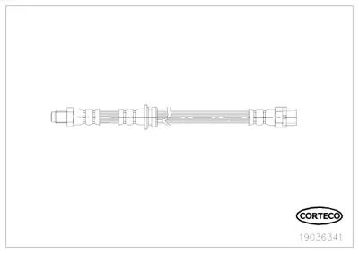 CORTECO 19036341 Fren Hortumu Arka Bmw X5 E70 F15 F85 E71 E72 F16 F86 34306776293 34306788437 34306853744 34306887450 34341163565 343O6776293 343O6788437 343O6853744 4280673 4814Z9