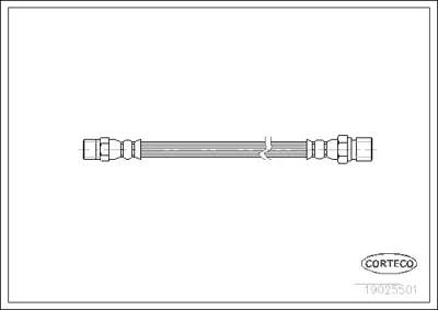 CORTECO 19025501 Brkh Porsche 911, 914 Front 90135563201