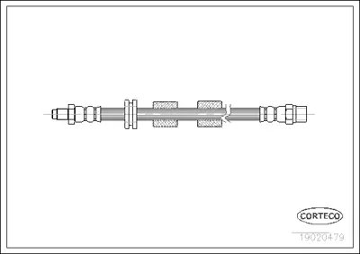 CORTECO 19020479 Fren Hortumu On (420mm) Bmw E31 E32 E34 85>99 34321159891