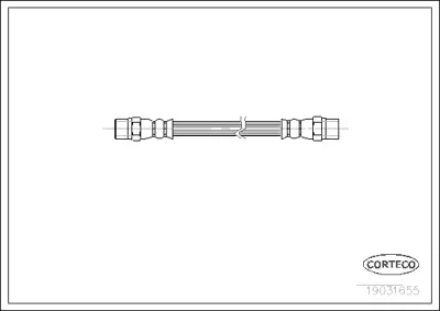 CORTECO 19031655 Fren Hortumu Arka Bmw E38 E39 34321162612
