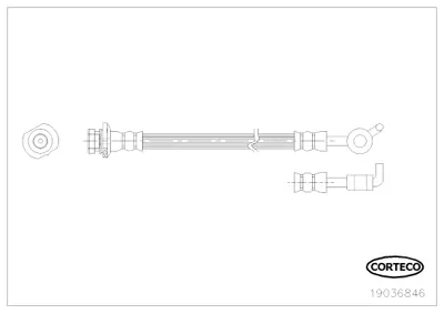 CORTECO 19036846 Brkh Nıssan X-Traıl (T31) (07-) Rear 462102143R 46210JG013