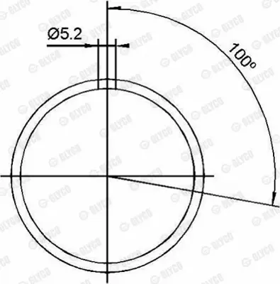 GLYCO F553610SEMI Alfa-Romeo 65mm A112a1.000 Kol Burcu 1545302