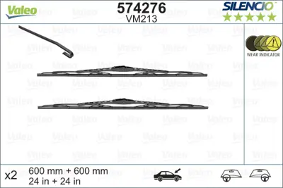 VALEO 116337 Sılecek Supurgesı 600 / 600mm Zafıra (Swf) 111805205072 11185205070 11185205072 1260954 1272033 1272037 1272338 1272346 1272734 1272736