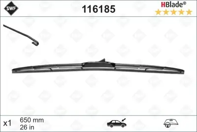 VALEO 116185 Swf Hıbrıt (X1) / (650 Mm) 1124510 1272004 1272005 1272030 1272034 1272035 1272046 1272047 1272085 1272087